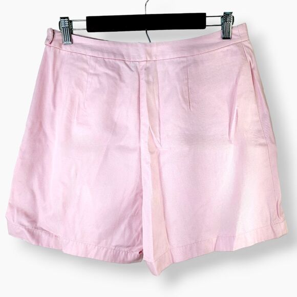 Ann Taylor Pink 100% Cotton High Waisted Shorts Sz 10 - Picture 1 of 9